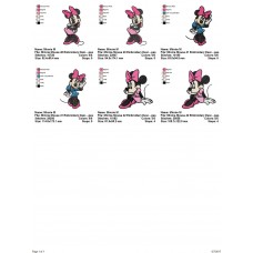 Package 3 Minnie Mouse 14 Embroidery Designs